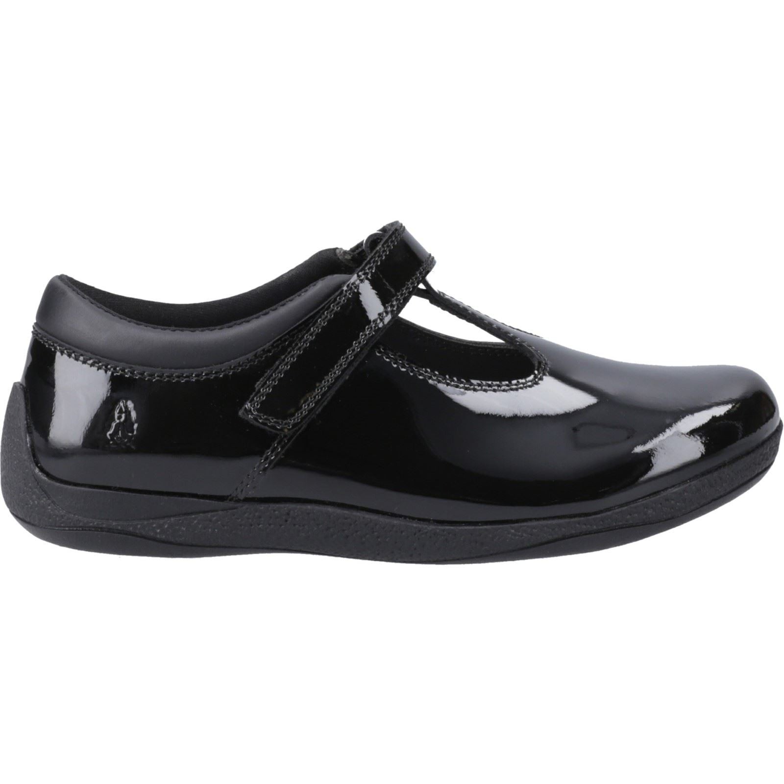 Hush Puppies Caitlin T-Bar Leather Youth Black Shoes - image 5