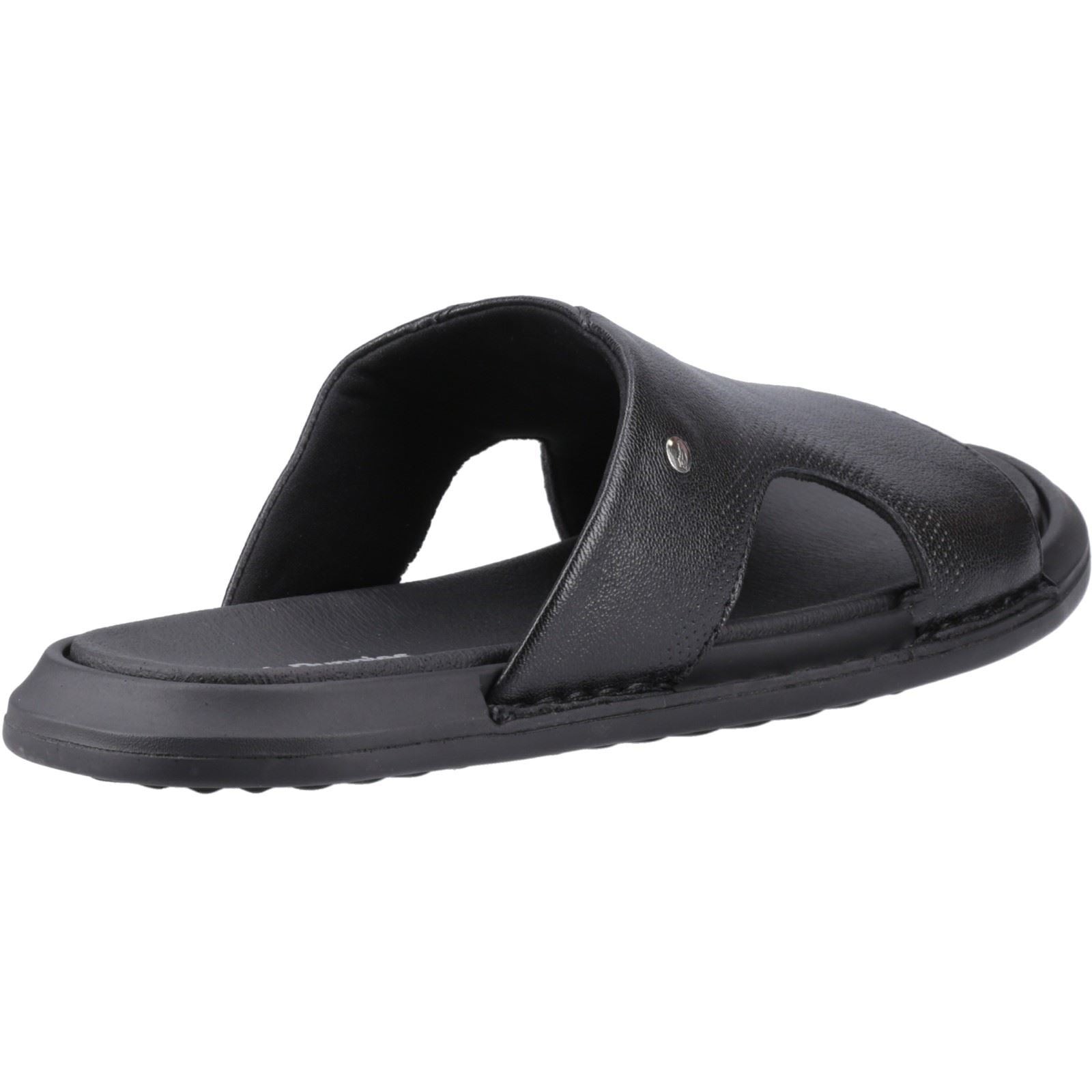 Hush Puppies Callum Slide Leather Men's Black Sandals - image 2