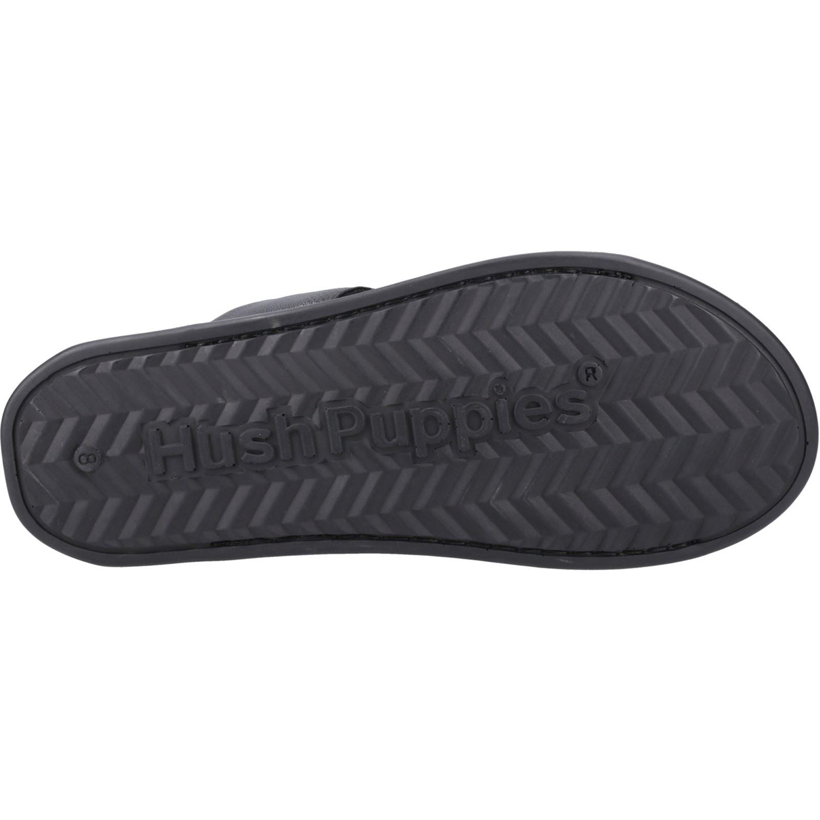 Hush Puppies Callum Slide Leather Men's Black Sandals - image 3