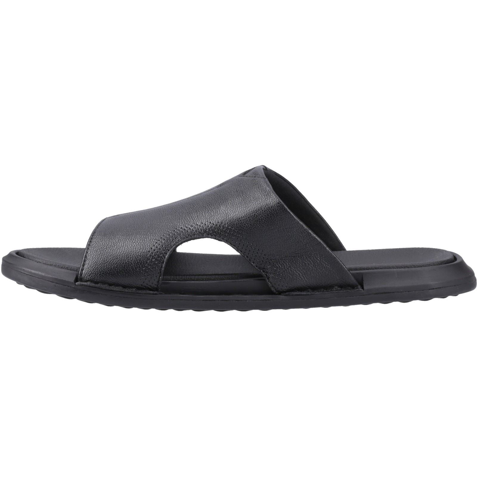 Hush Puppies Callum Slide Leather Men's Black Sandals - image 4