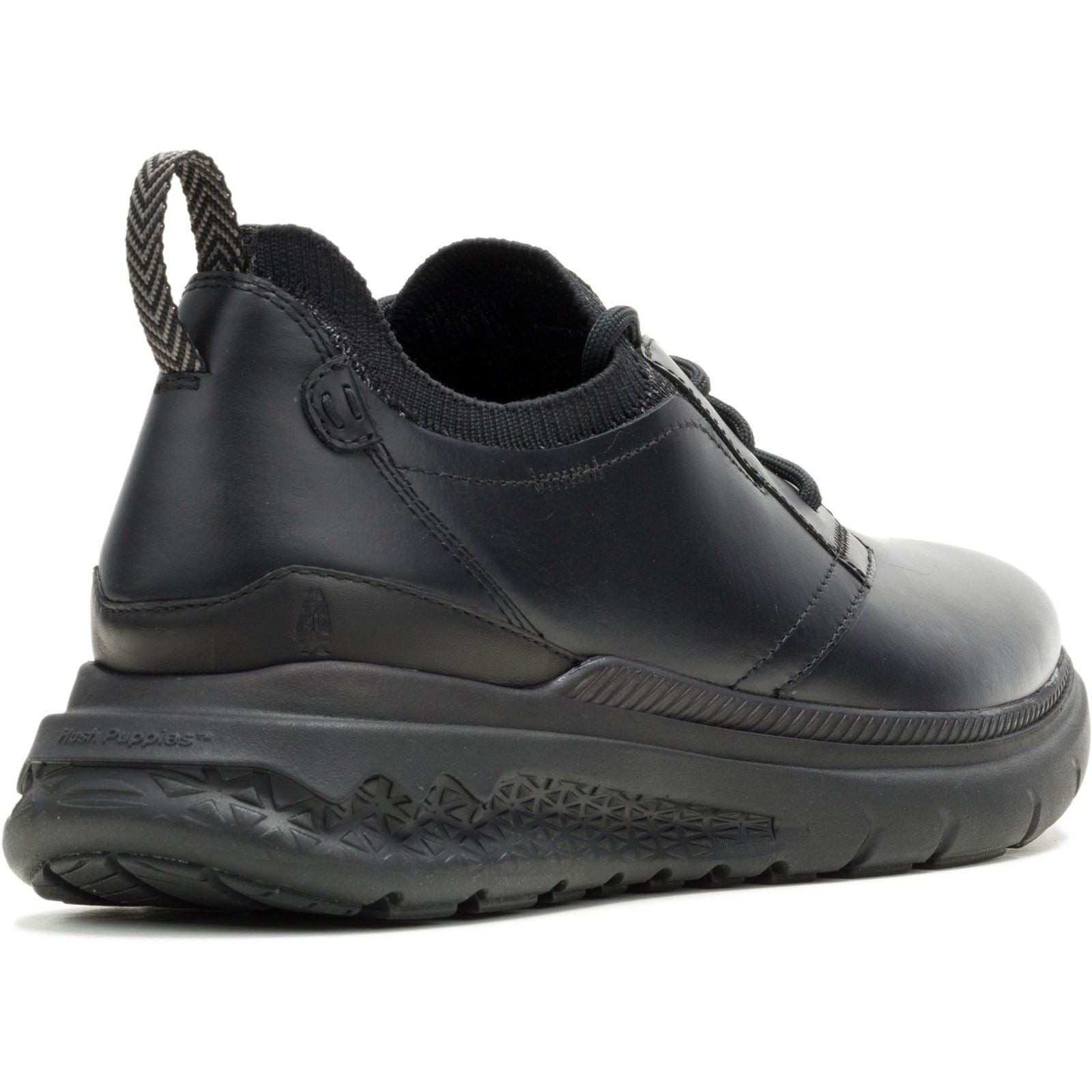 Hush Puppies Excel Leather Men's Black/Black Lace-Up Shoes - image 2