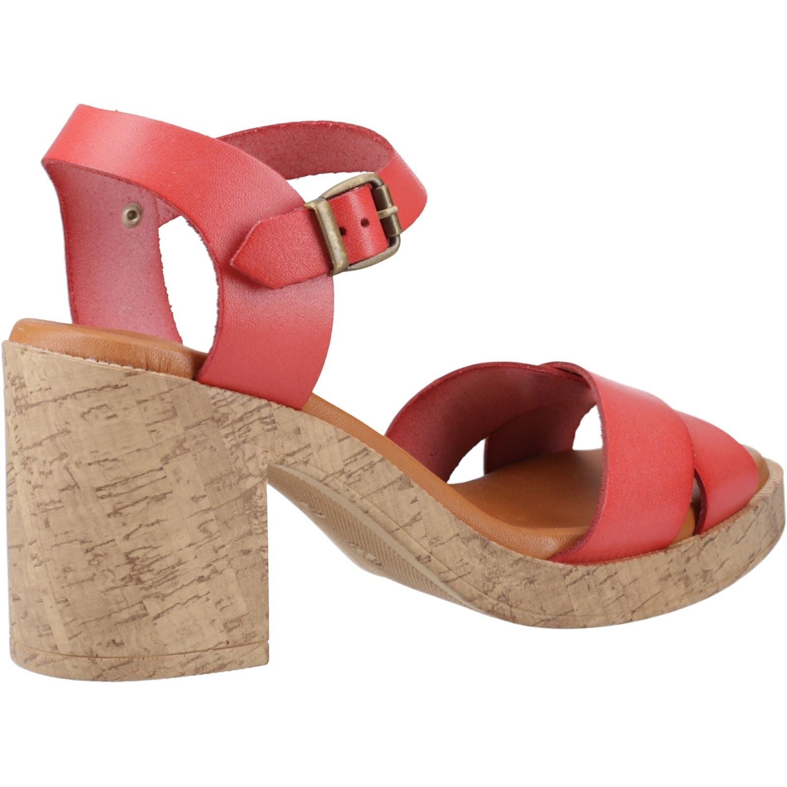 Hush Puppies Georgia Cork Leather Women's Coral Sandals - image 2