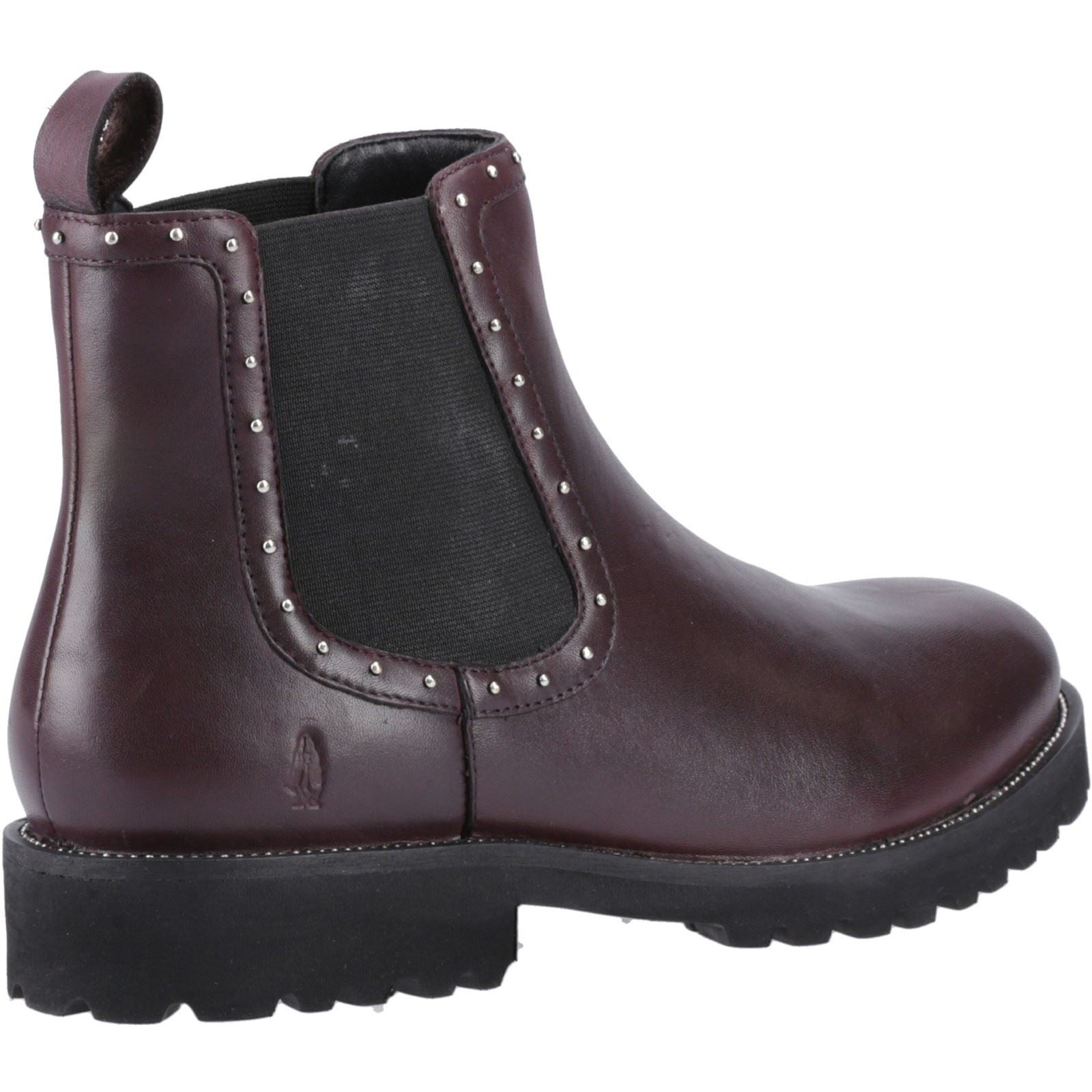 Hush Puppies Gwyneth Leather Women's Plum Flat Chelsea Boots - image 2
