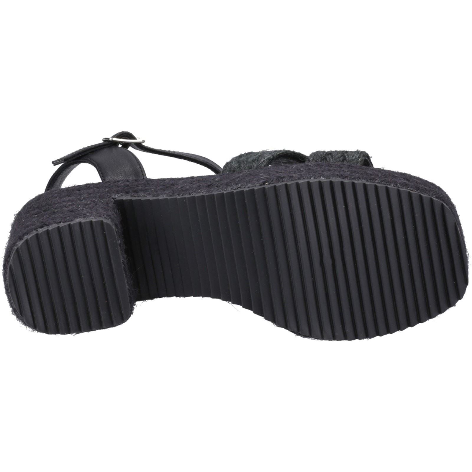 Hush Puppies Jamelia Espadrille Heel Textile Women's Black Sandals - image 3