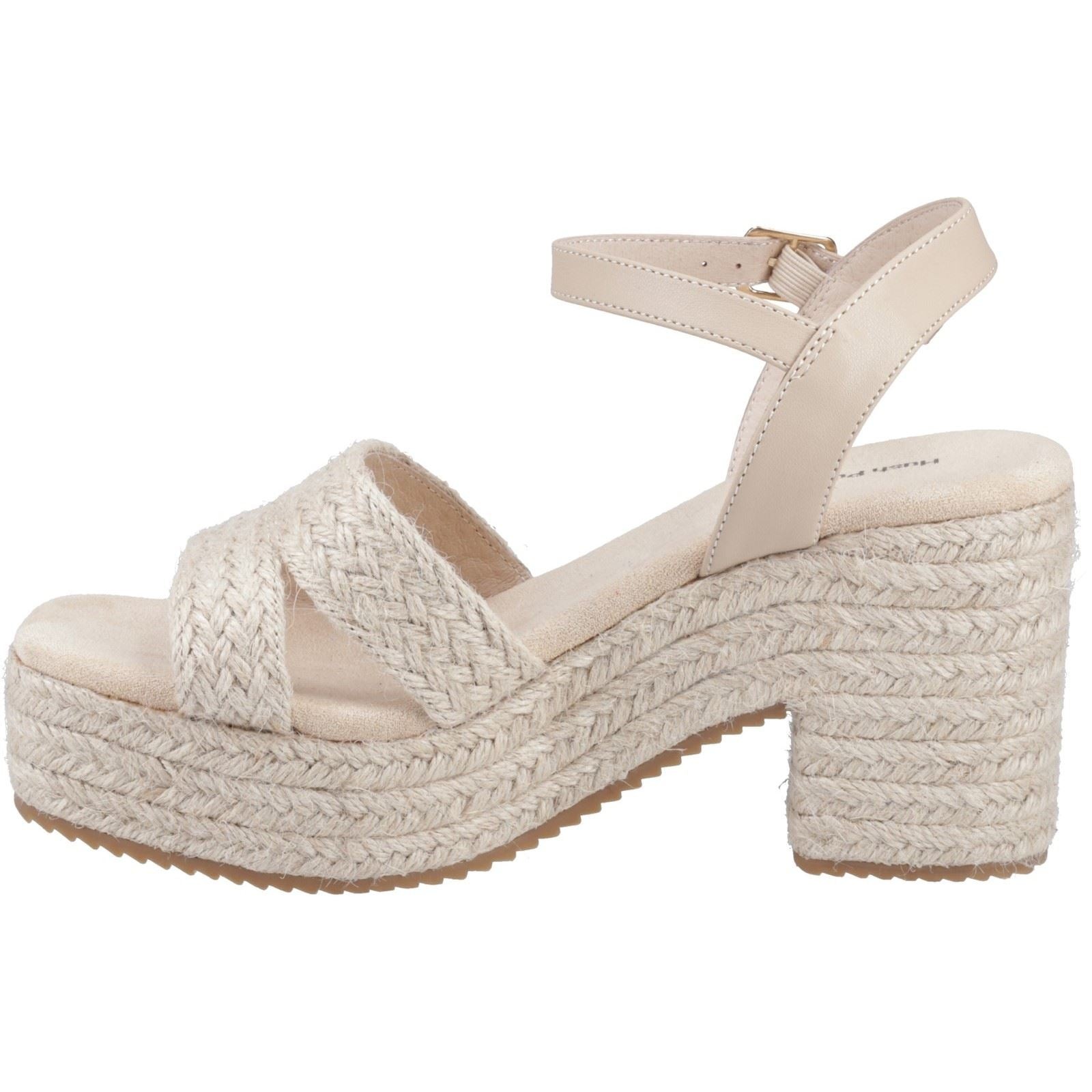 Hush Puppies Jamelia Espadrille Heel Textile Women's Nude Sandals - image 4