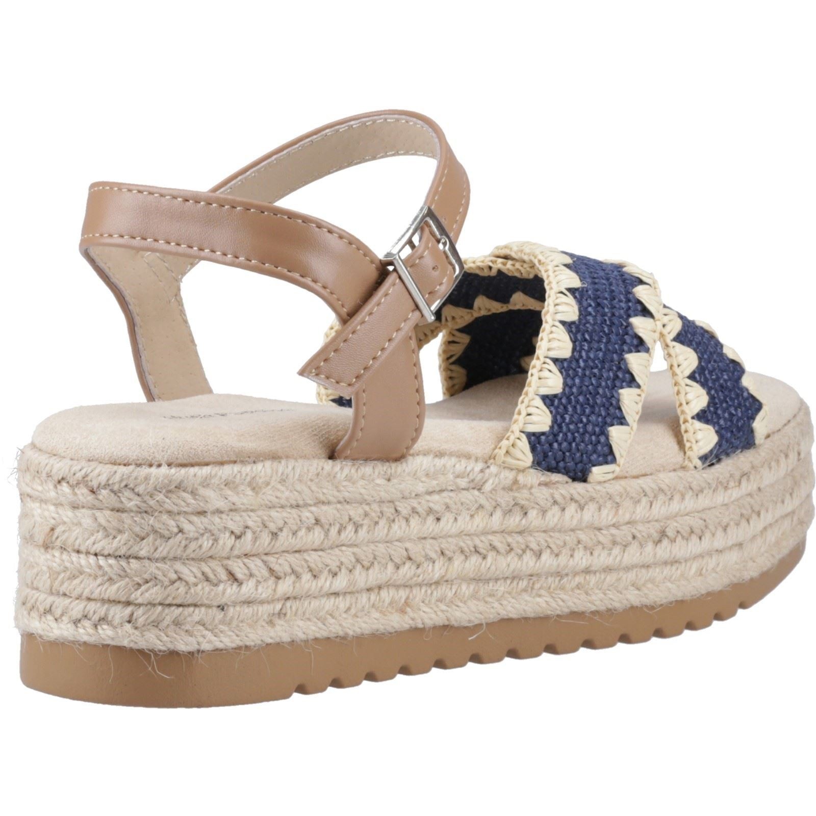 Hush Puppies Jemma Espadrille Polyurethane Women's Navy Sandals - image 2