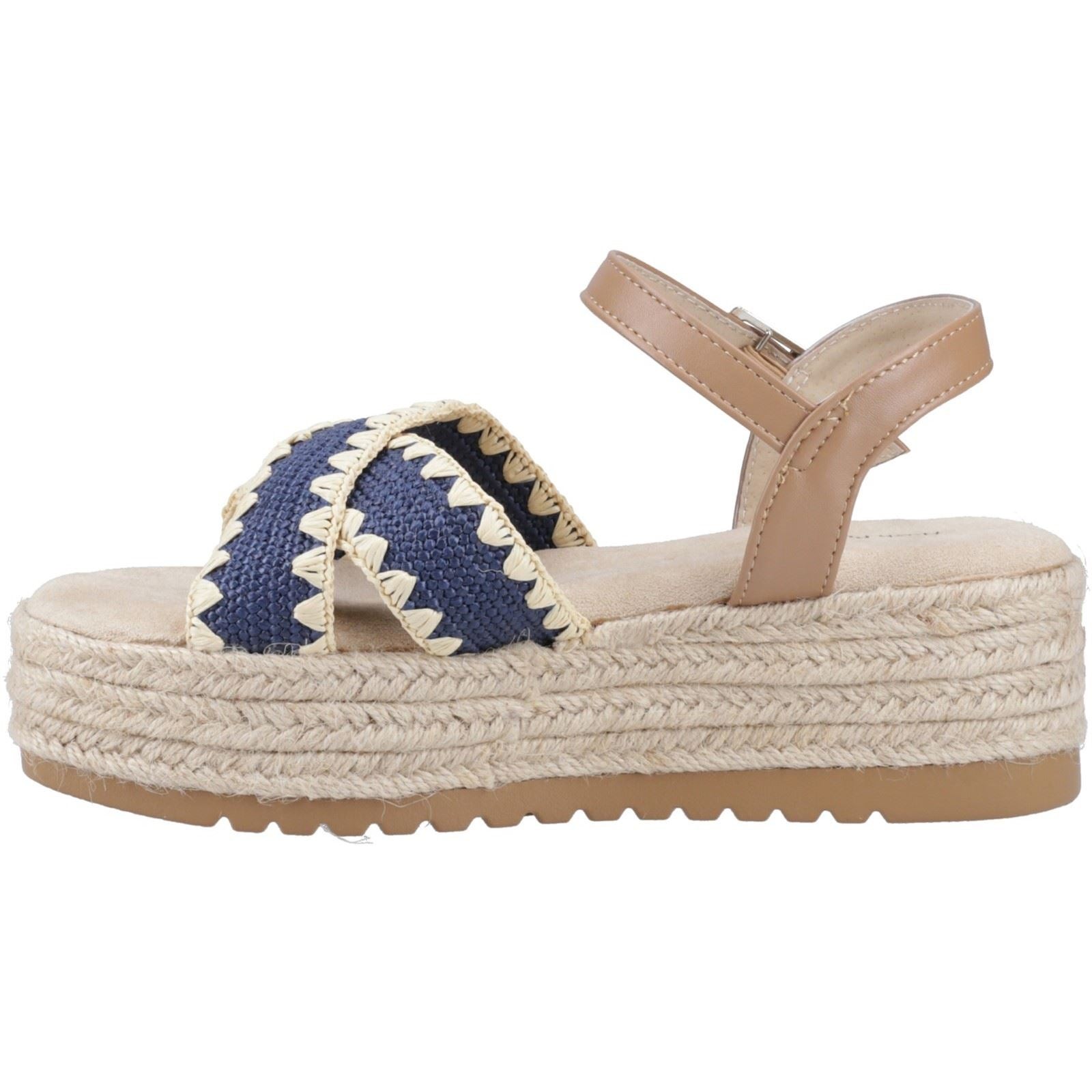 Hush Puppies Jemma Espadrille Polyurethane Women's Navy Sandals - image 4