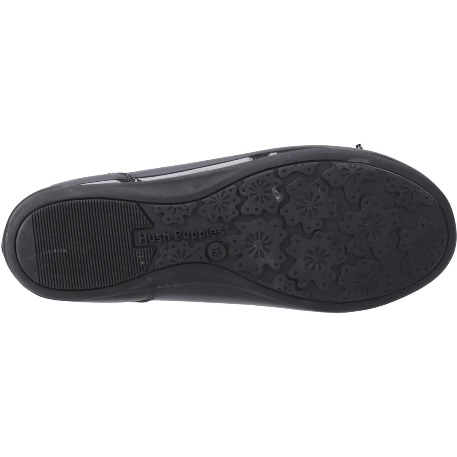 Hush Puppies Lillie Ballerina Patent Leather Junior Black Ballet Flats - image 3