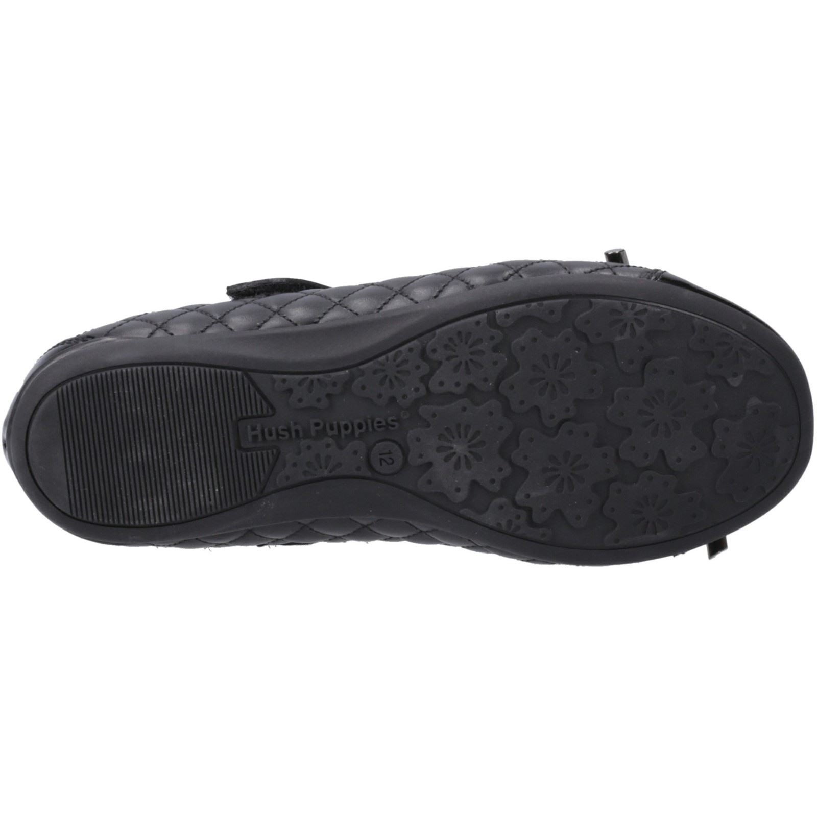 Hush Puppies Lottie Leather Youth Black Ballet Flats - image 3