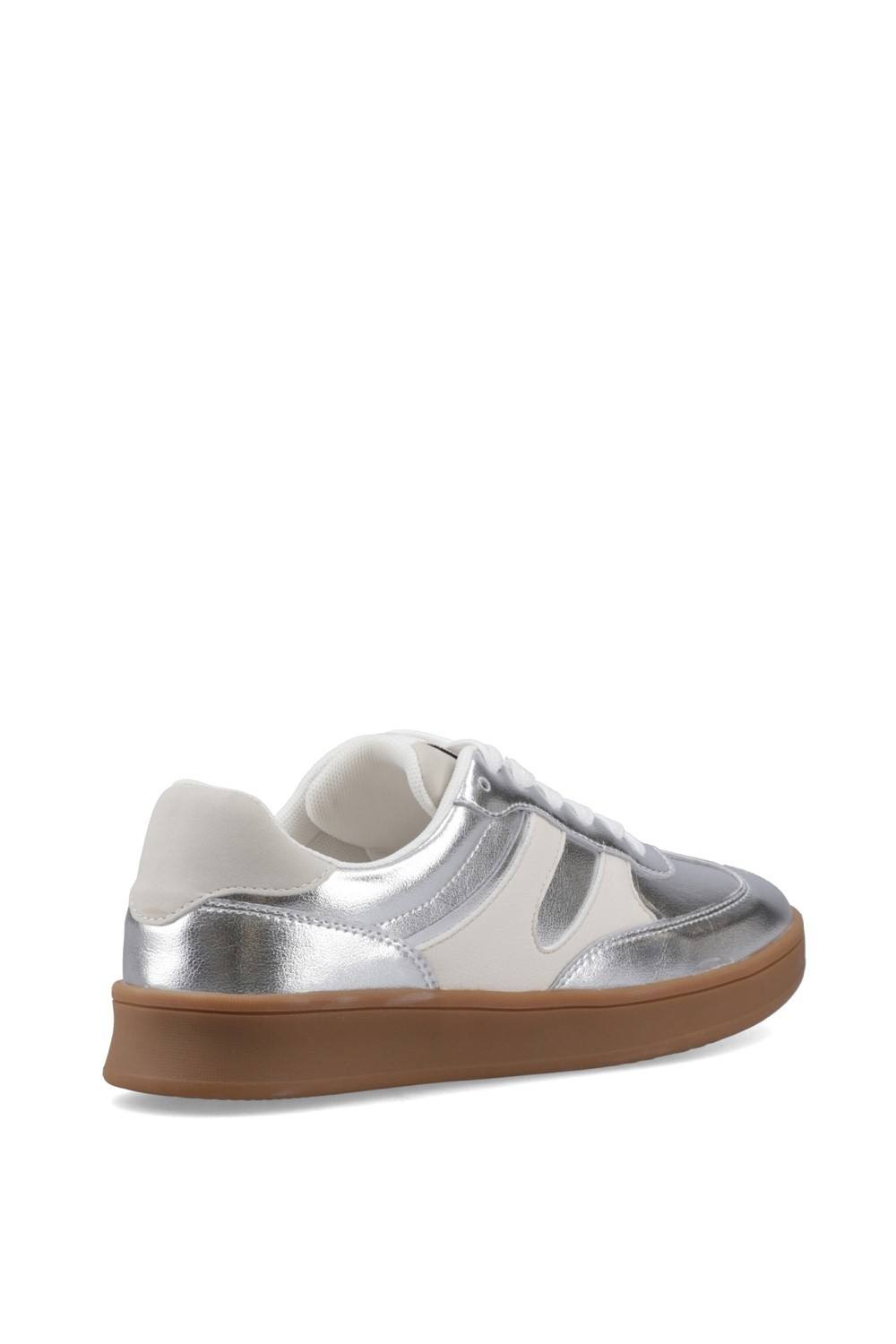 Hush Puppies Maura Suede Women's Silver Trainers - image 2