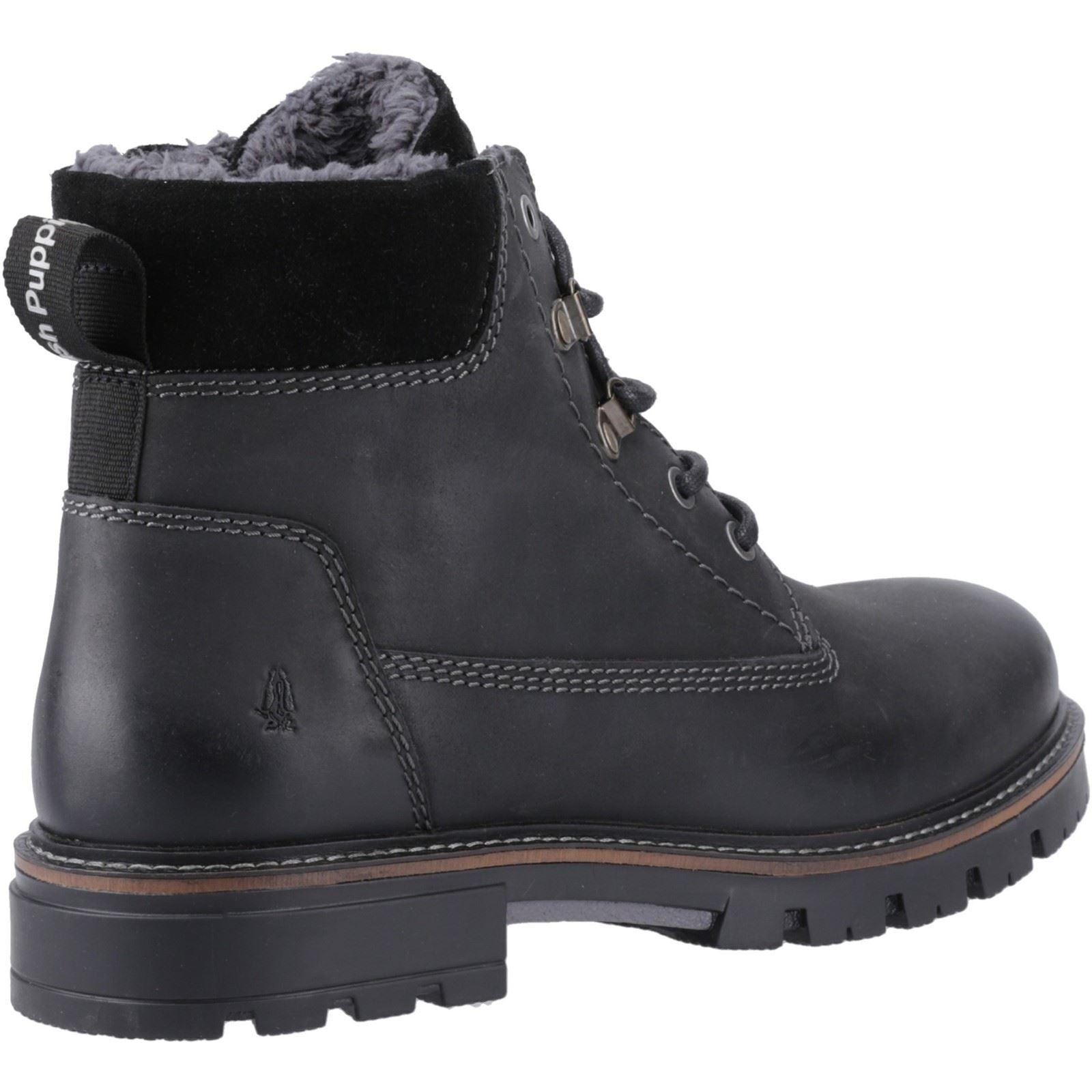 Hush Puppies Pier Leather Men's Black Ankle Boots - image 2
