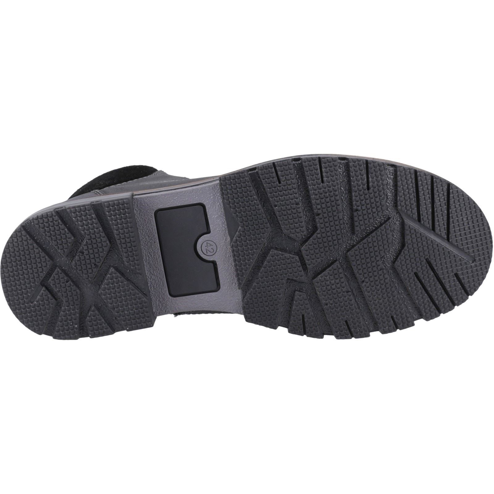 Hush Puppies Pier Leather Men's Black Ankle Boots - image 3