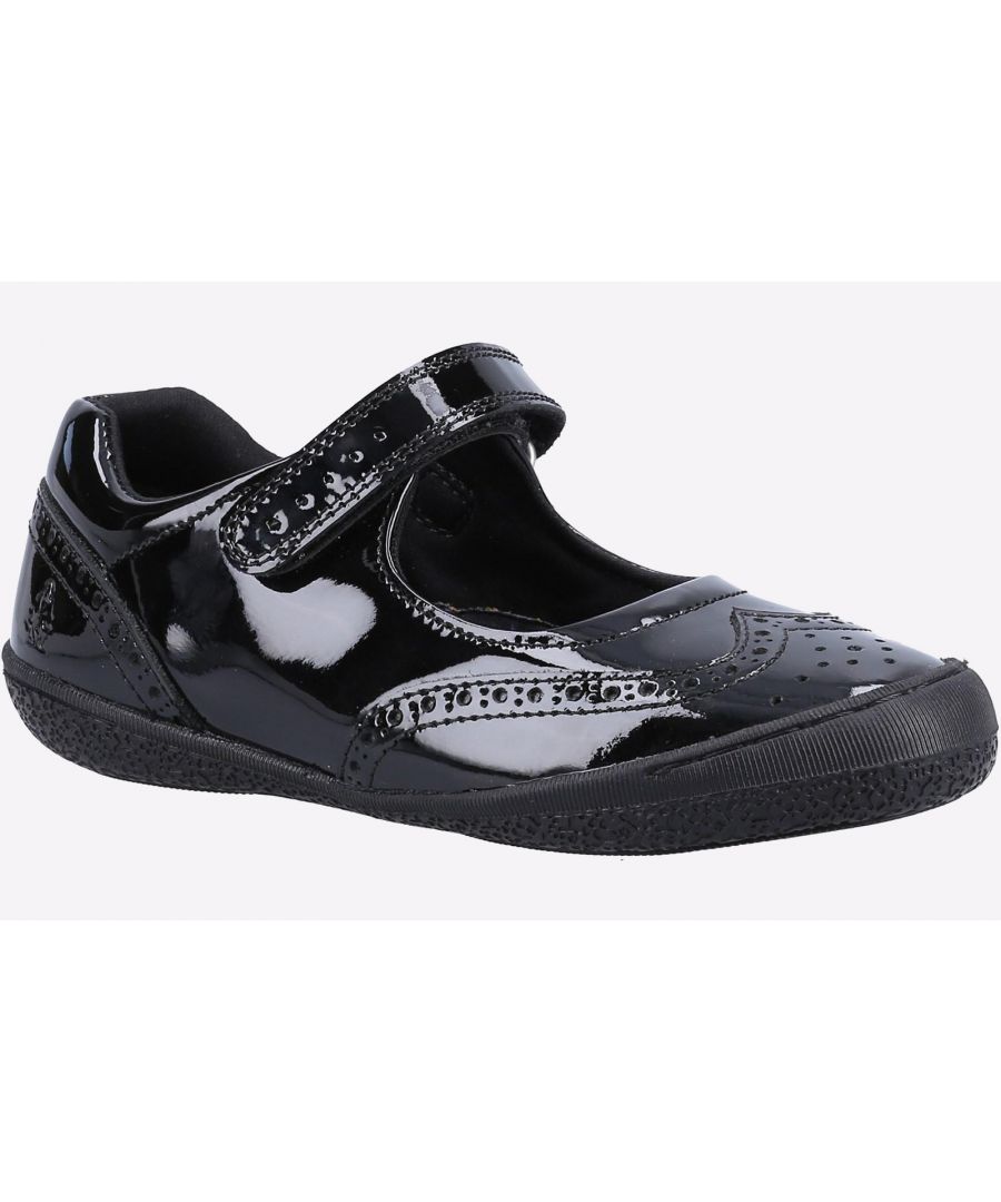 Hush Puppies Rina Junior/Youth Girls Black Patent Leather Shoes - image 2