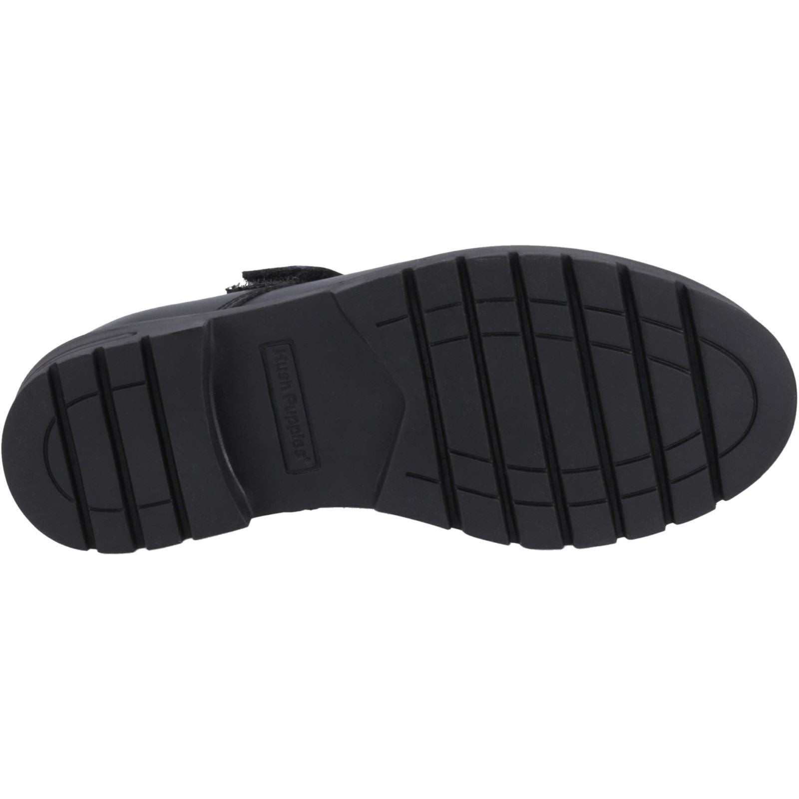 Hush Puppies Sabrina Leather Youth Black Shoes - image 3