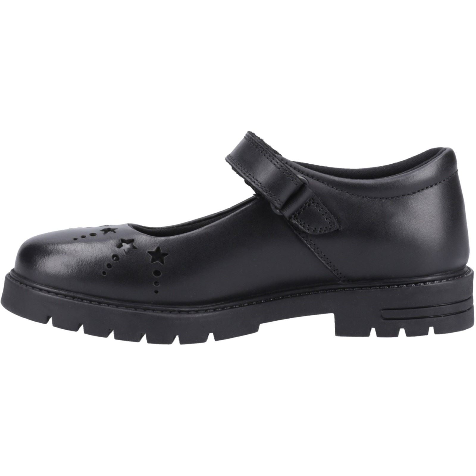 Hush Puppies Sabrina Leather Youth Black Shoes - image 4