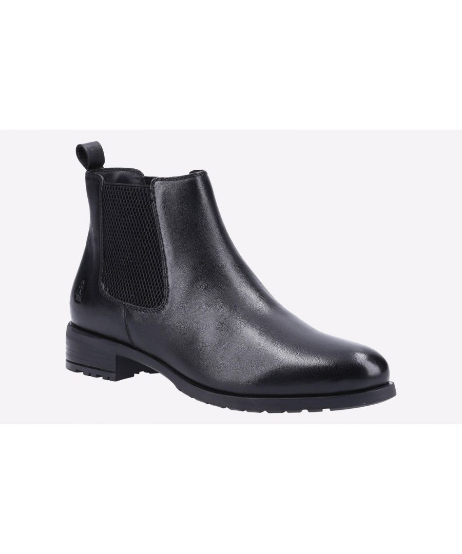 Hush Puppies Sammie Leather Women's Black Flat Chelsea Boots - image 2