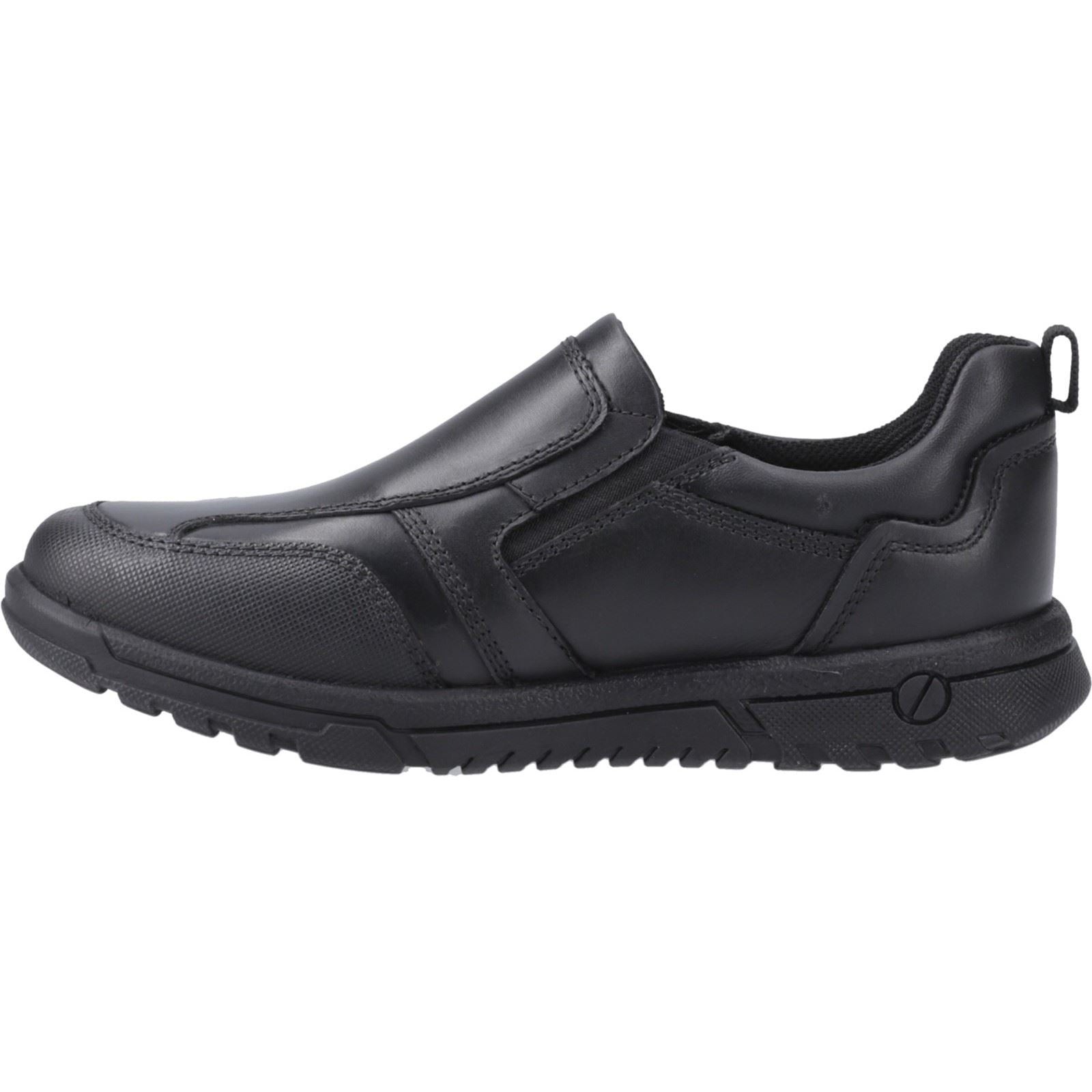 Hush Puppies Sergio Leather Junior Black Loafers - image 4