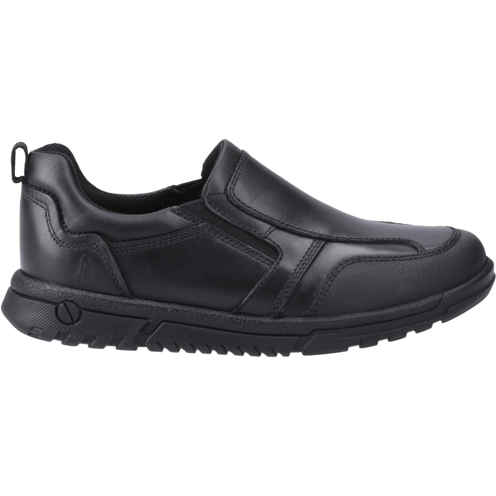 Hush Puppies Sergio Leather Junior Black Loafers - image 5