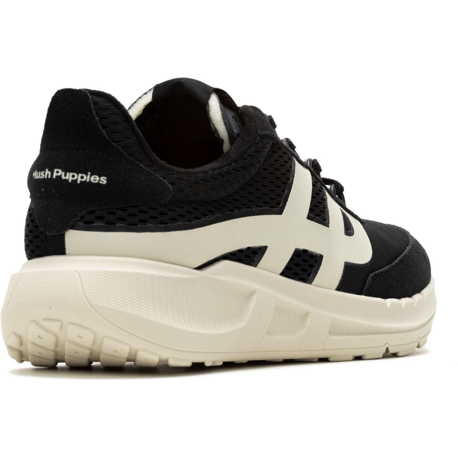 Hush Puppies Seventy8 Retro Runner Suede Men's Black Trainers - image 2