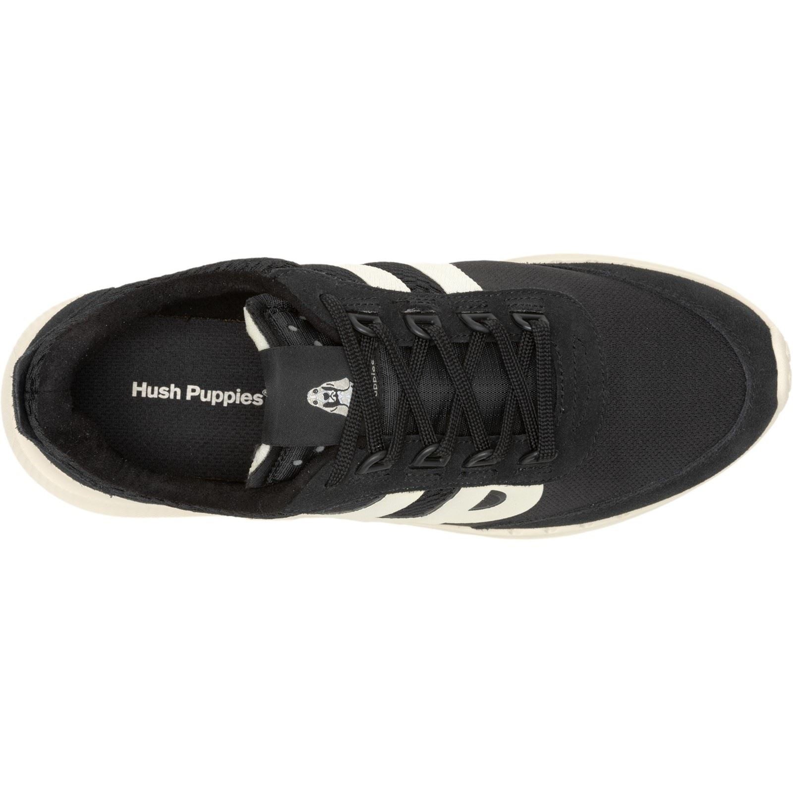 Hush Puppies Seventy8 Retro Runner Suede Men's Black Trainers - image 4