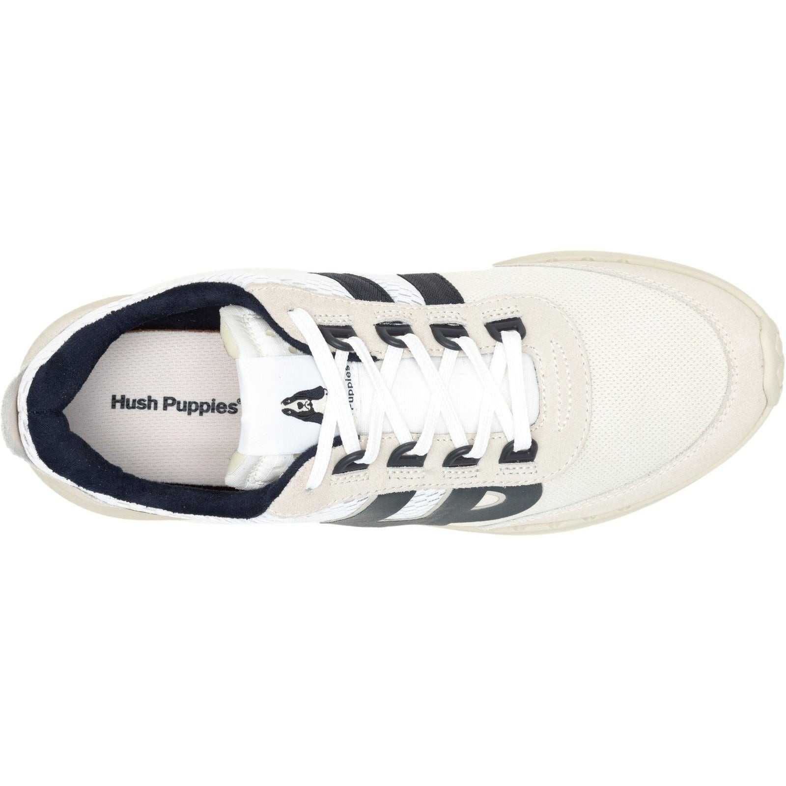 Hush Puppies Seventy8 Retro Runner Suede Men's White Trainers - image 4