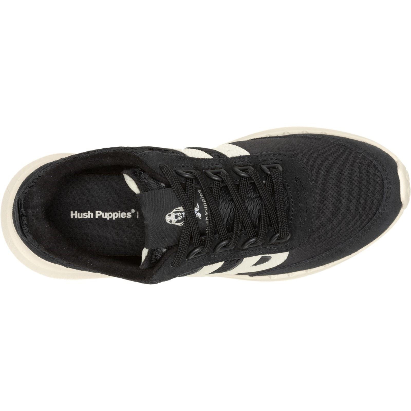 Hush Puppies Seventy8 Retro Runner Suede Women's Black Trainers - image 4