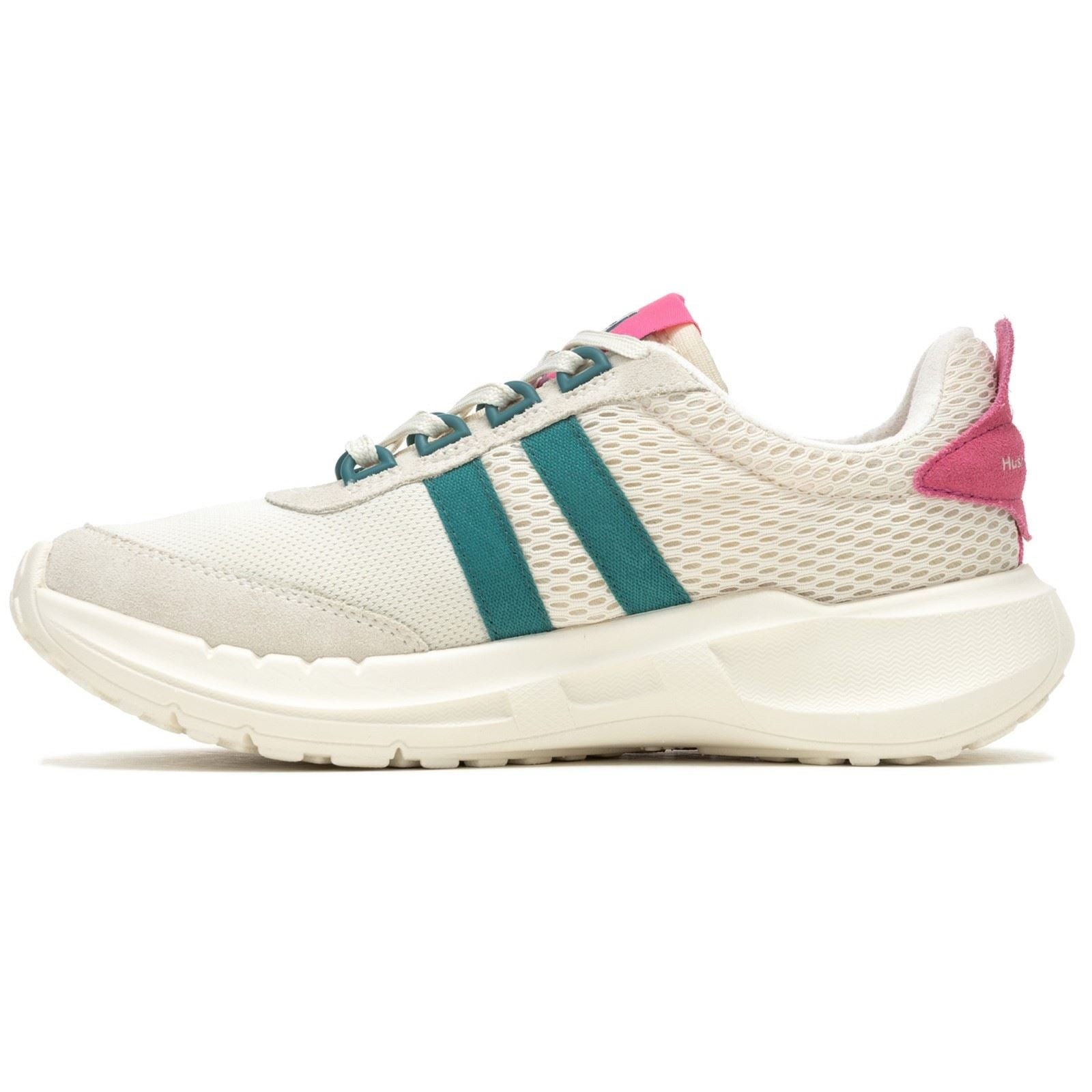Hush Puppies Seventy8 Retro Runner Suede Women's Stone/Pink Trainers - image 5