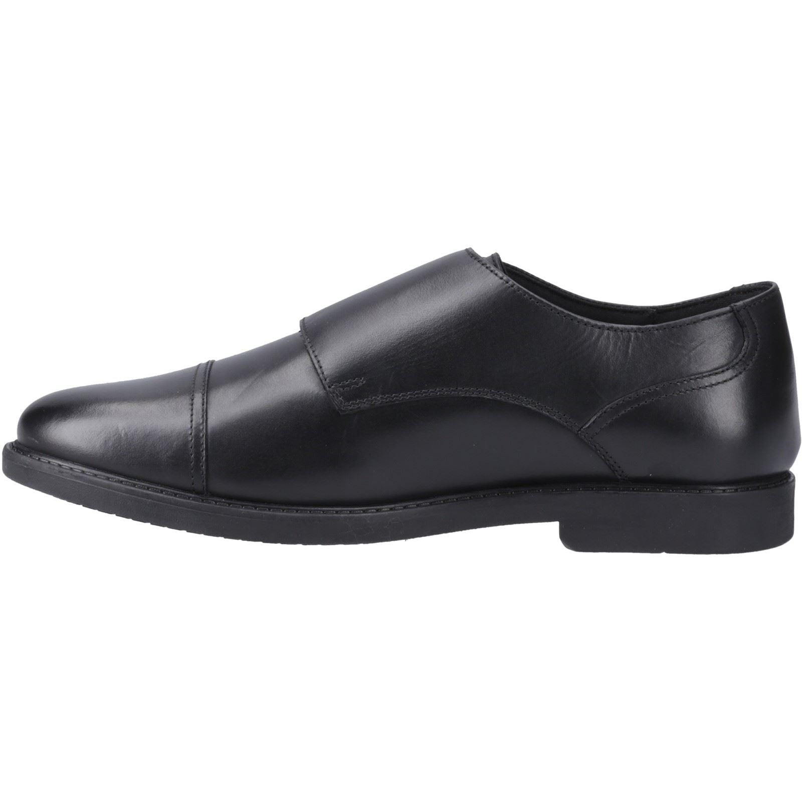 Hush Puppies Tim Monk Leather Youth Black Shoes - image 4