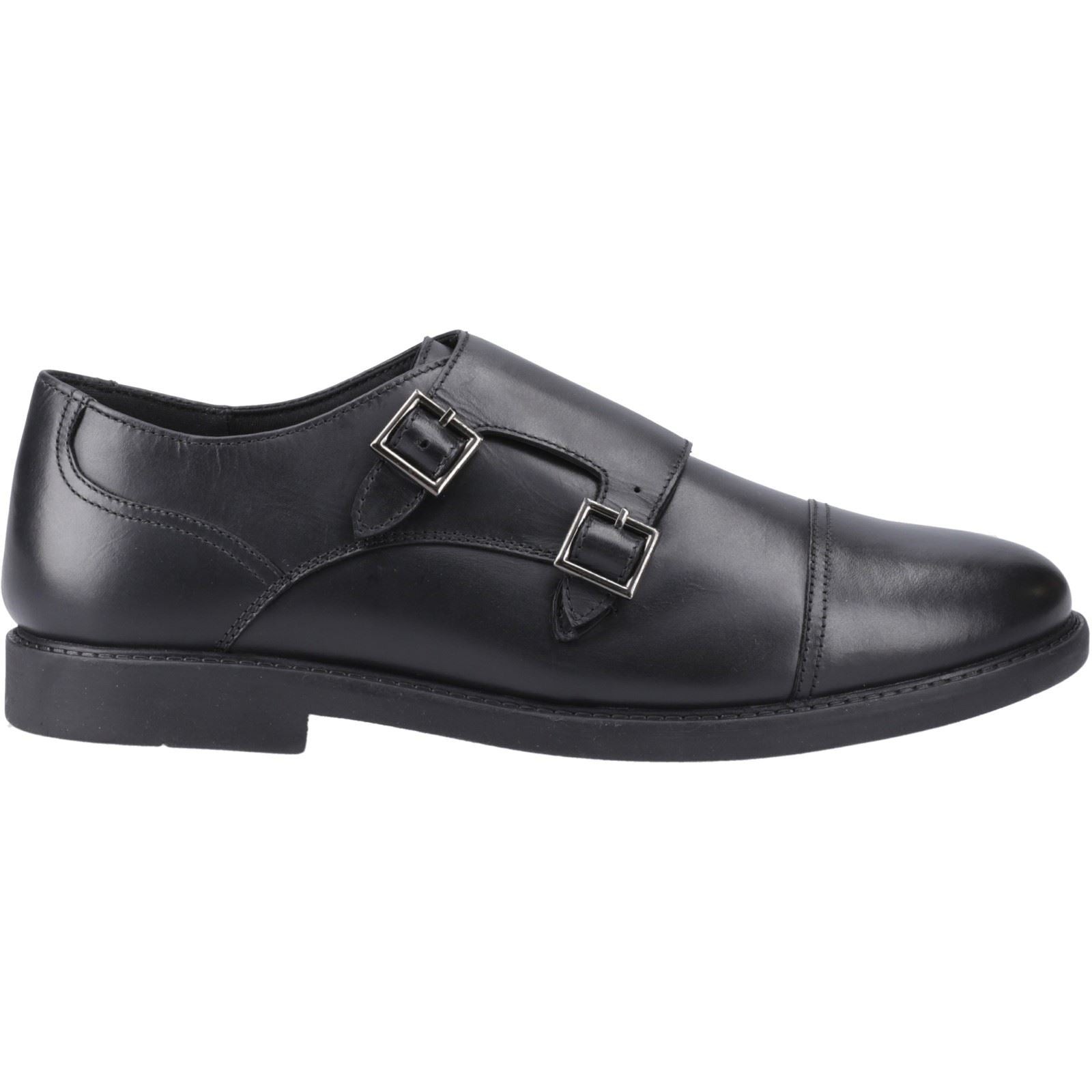 Hush Puppies Tim Monk Leather Youth Black Shoes - image 5