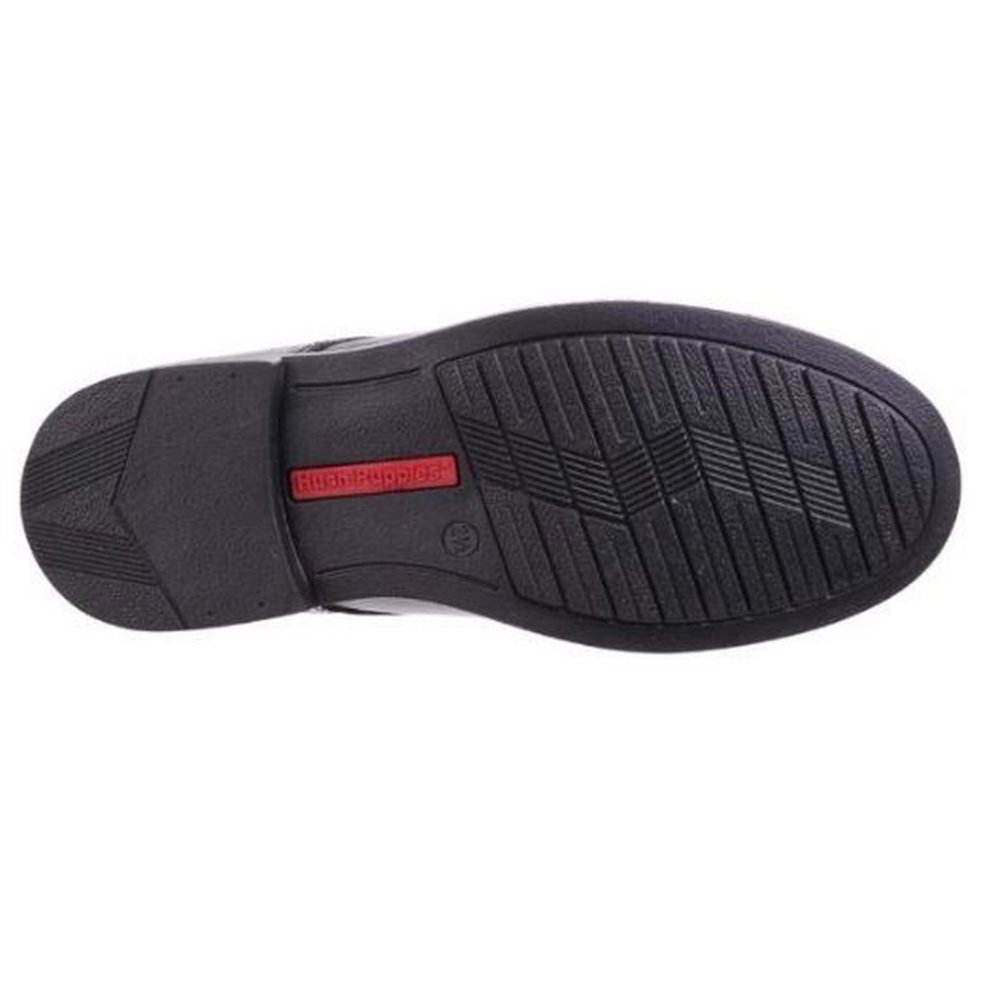 Hush Puppies Tim Youth Boys Black Leather Shoes - image 4
