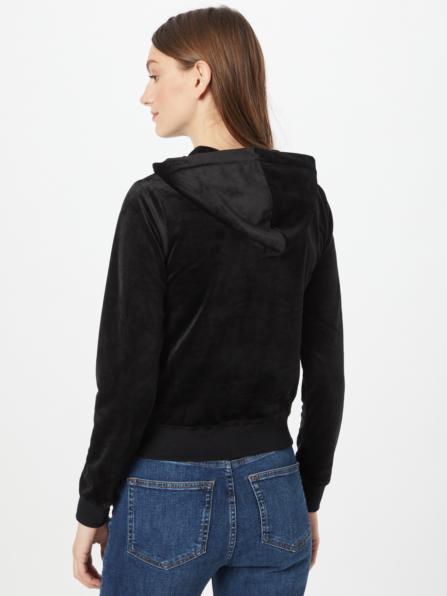 Juicy Couture Robertson Classic Jacket Polyester Women's Black Hooded Sweatshirt - image 3
