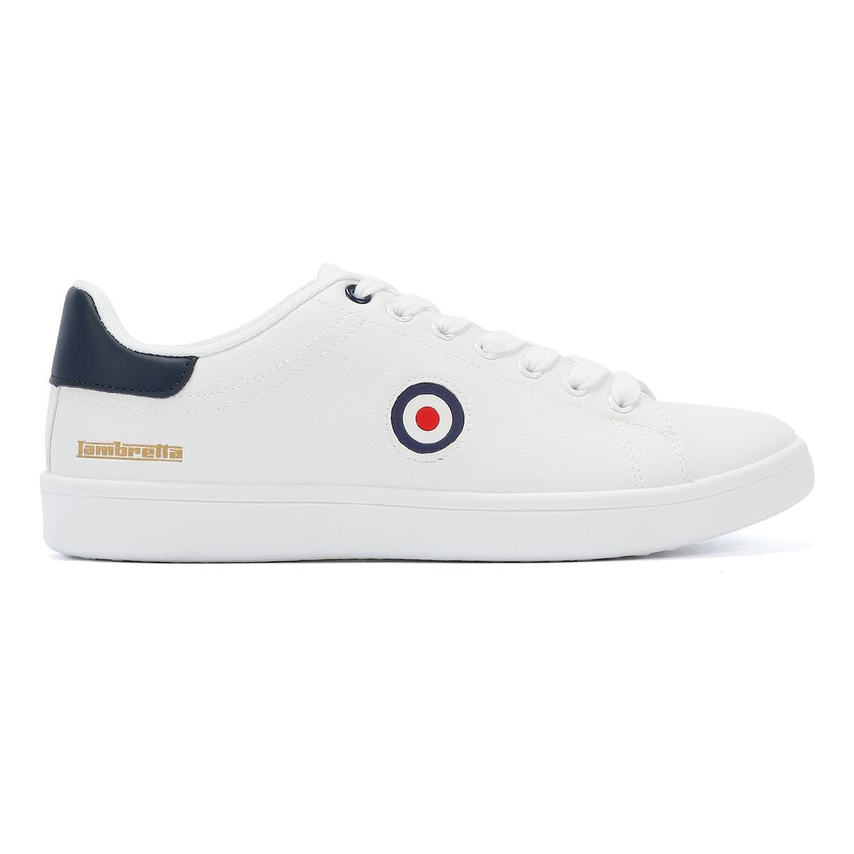 Lambretta Pinball 2 Men's White Trainers - image 5
