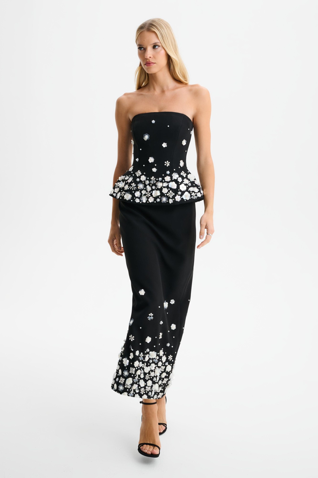 Lavish Alice LUCIA Ombre Embellished Hourglass Strapless Top in Black XXL UK18 - image 2