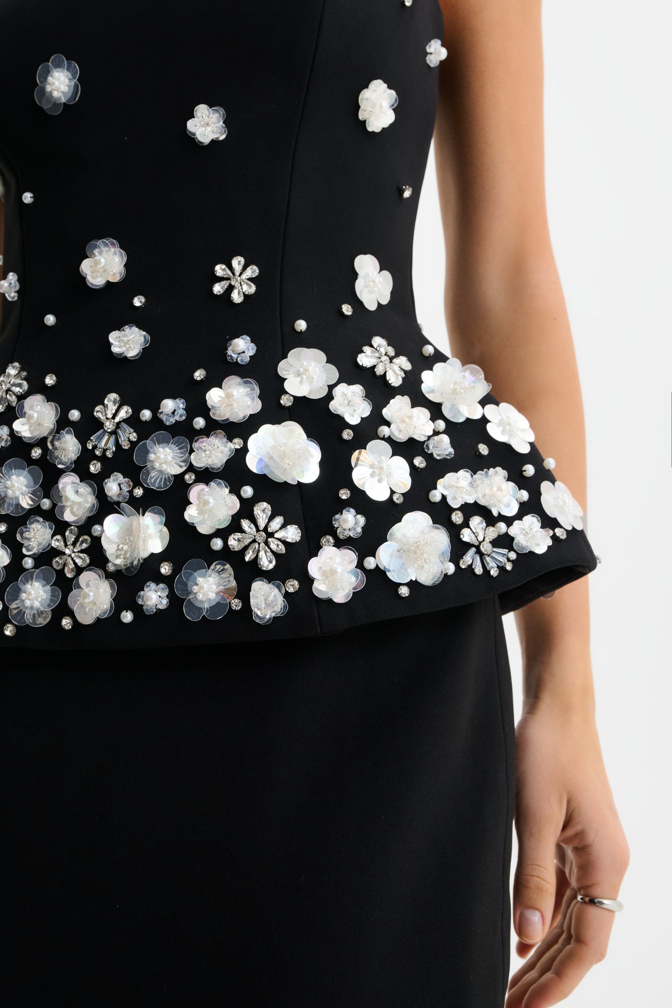 Lavish Alice LUCIA Ombre Embellished Hourglass Strapless Top in Black XXL UK18 - image 3