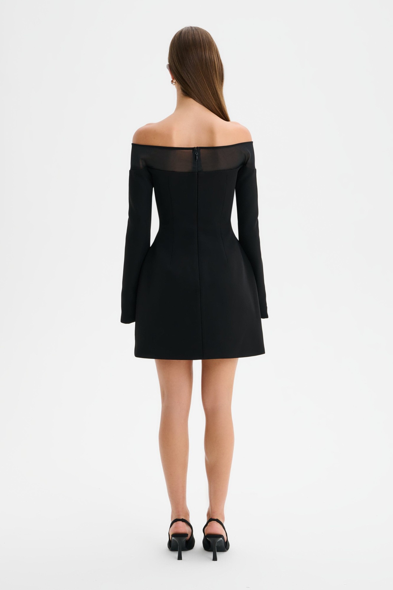 Lavish Alice YASMIN Off Shoulder Embellished Tulip Dress with Sheer Detail in Black XXL UK18 - image 5