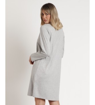 Long-sleeved nightdress for women Admas Classic Hearts - image 4