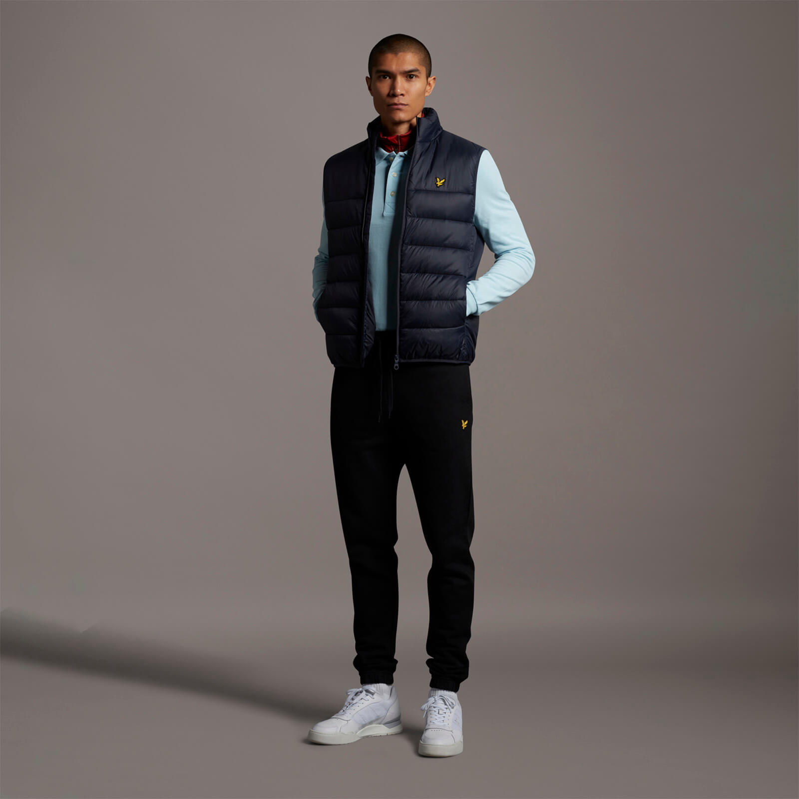 Lyle & Scott Men's Puffer Gilet in Dark Navy - image 2