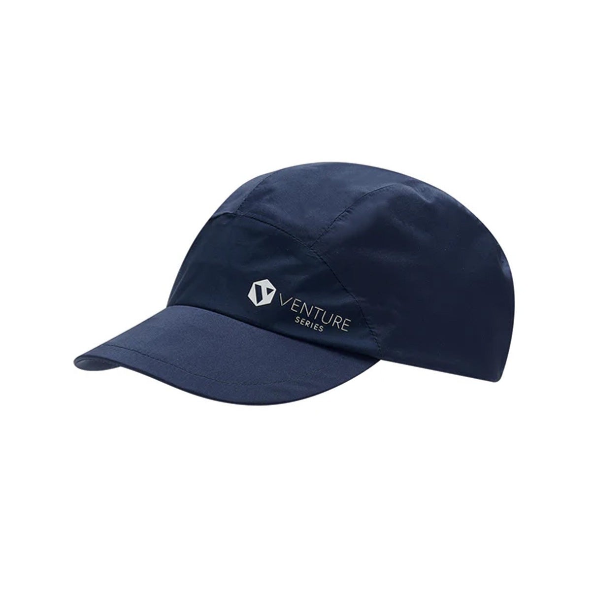 Ultralite unisex running cap in navy blue, featuring a sleek design, breathable material, and a logo on the front, ideal for outdoor activities.