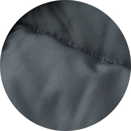 Men's Dark Grey Hooded Puffer Jacket with Rib Knit Storm Cuffs - Size: Small - Savile Row Company - image 3