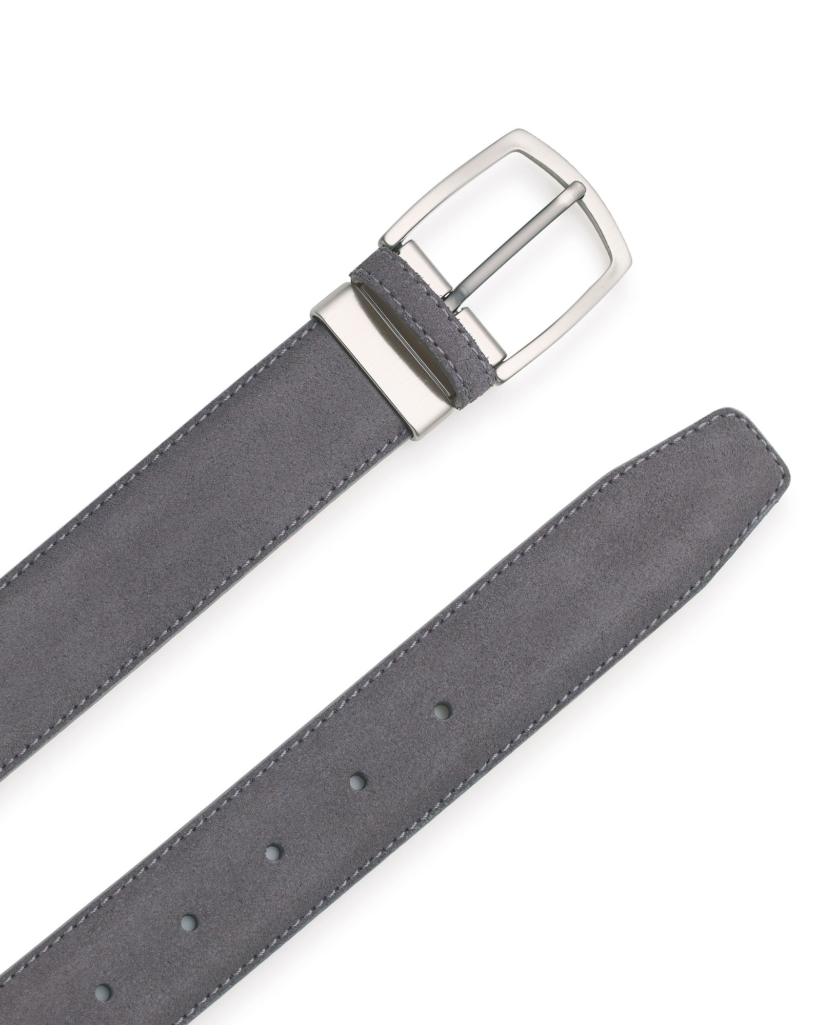 Savile Row Company Men's Dark Grey Suede Belt - Size: 34" - Savile Row Company