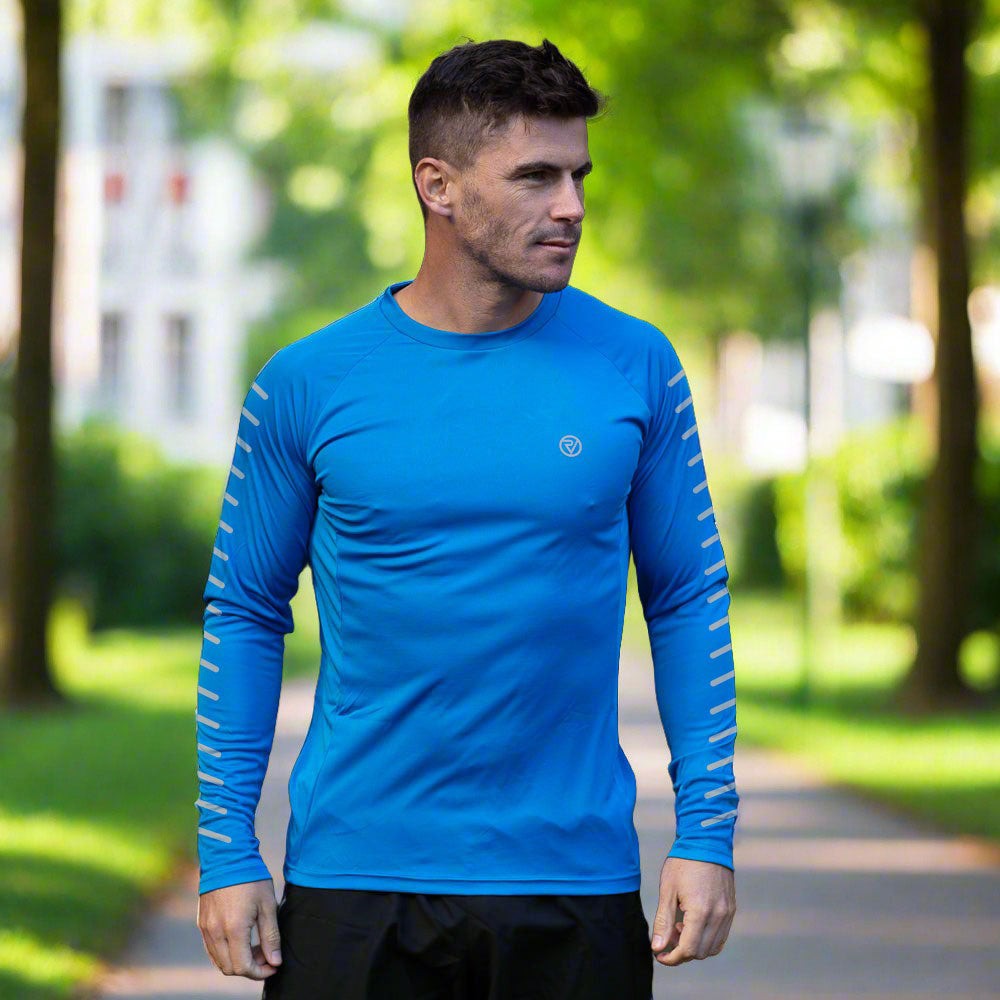 Men's Long Sleeve Reflective Striped Top - image 3
