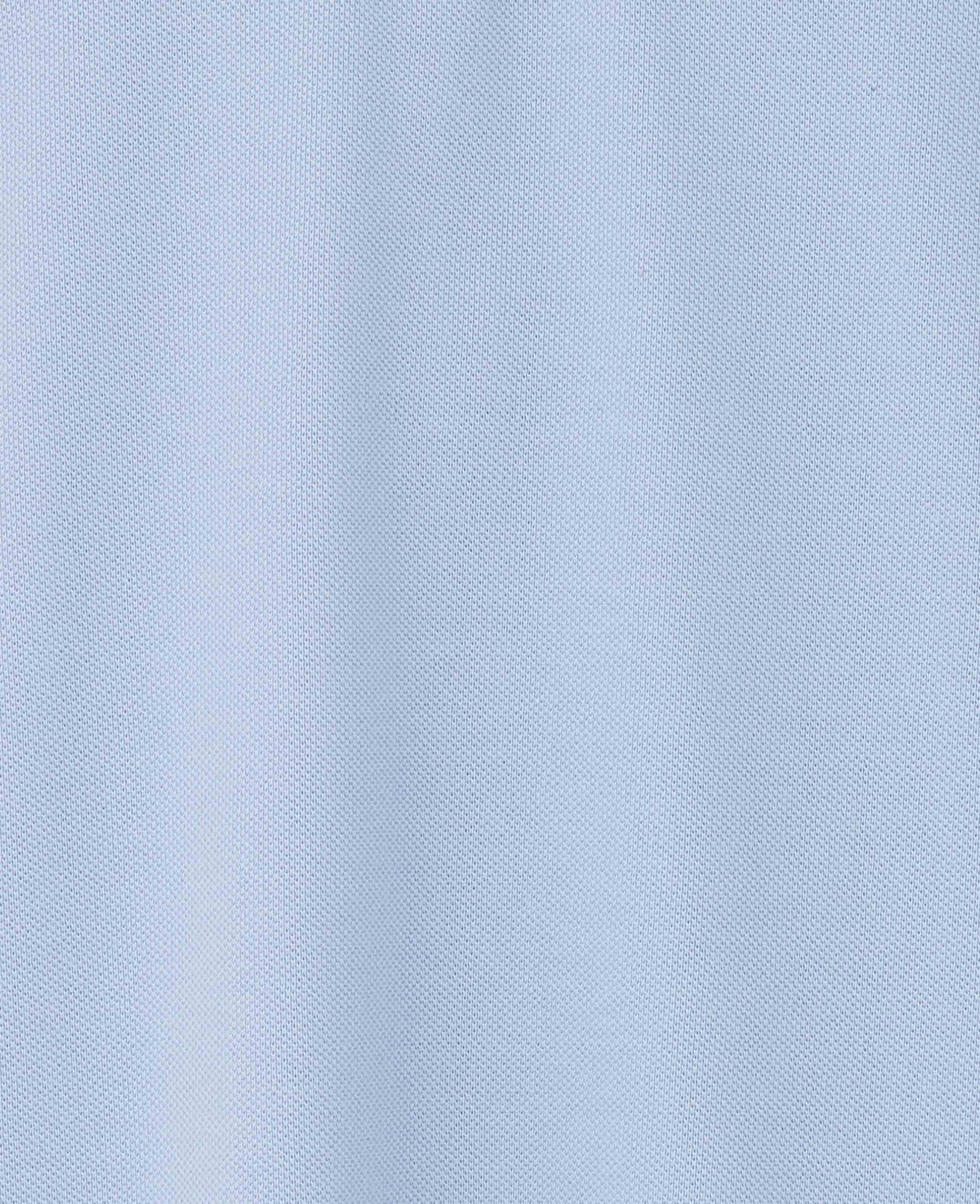 Men's Pale Blue Cotton Pique Short Sleeve Polo Shirt - Size: XL - Savile Row Company - image 5