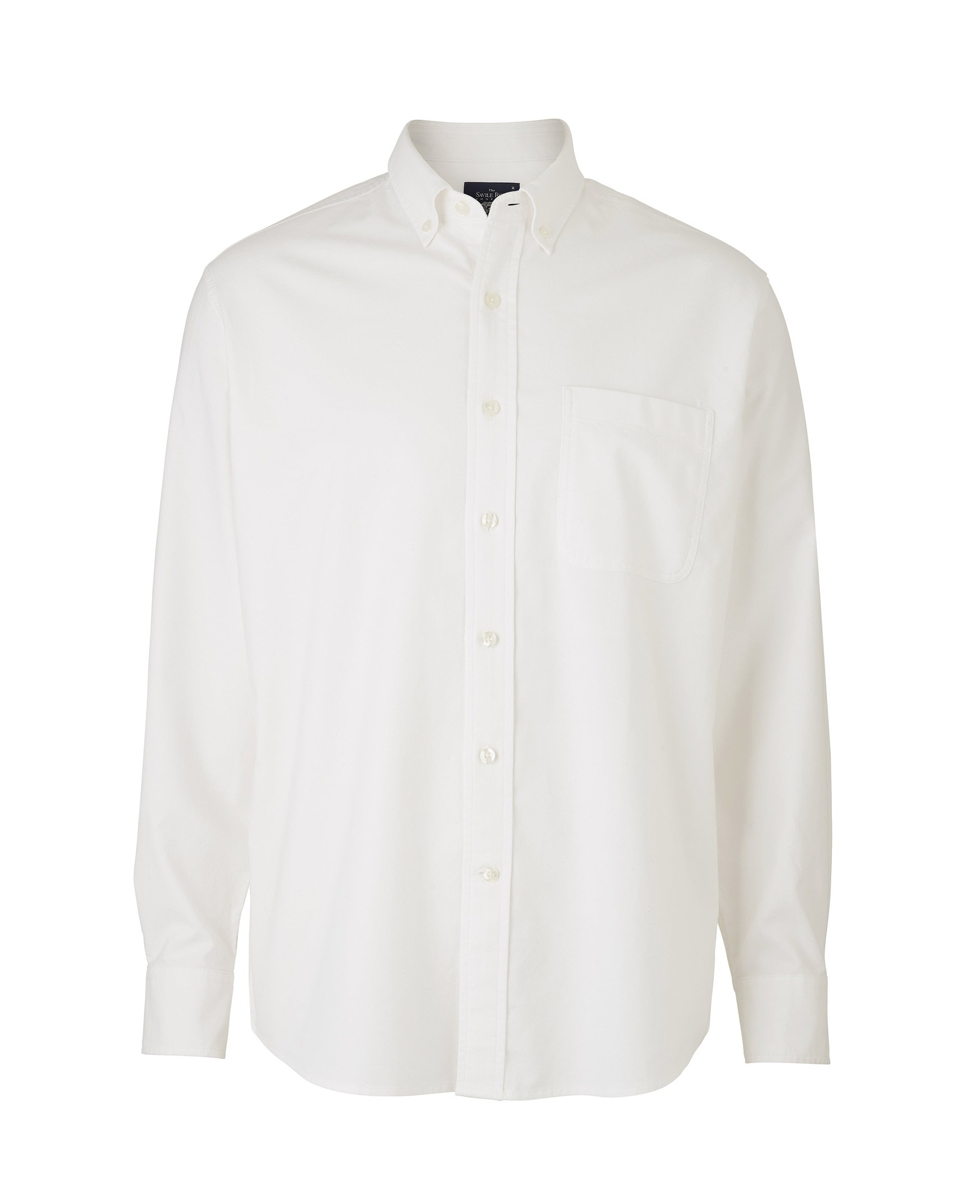 Men's White Classic Fit Oxford Shirt - Size: Medium x Extra Long - 36.5" - Savile Row Company - image 3