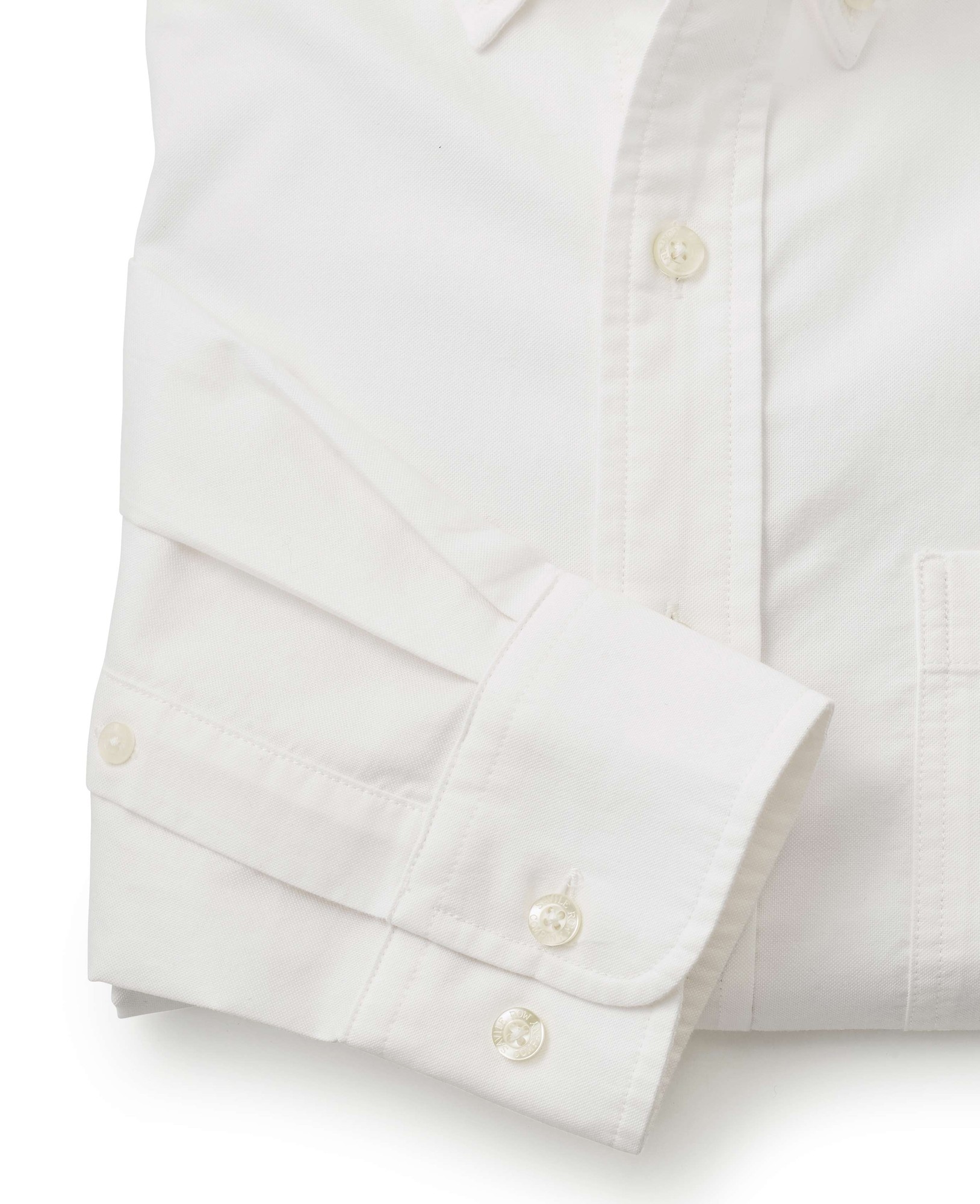 Men's White Classic Fit Oxford Shirt - Size: XL x Extra Long - 38.5" - Savile Row Company - image 5