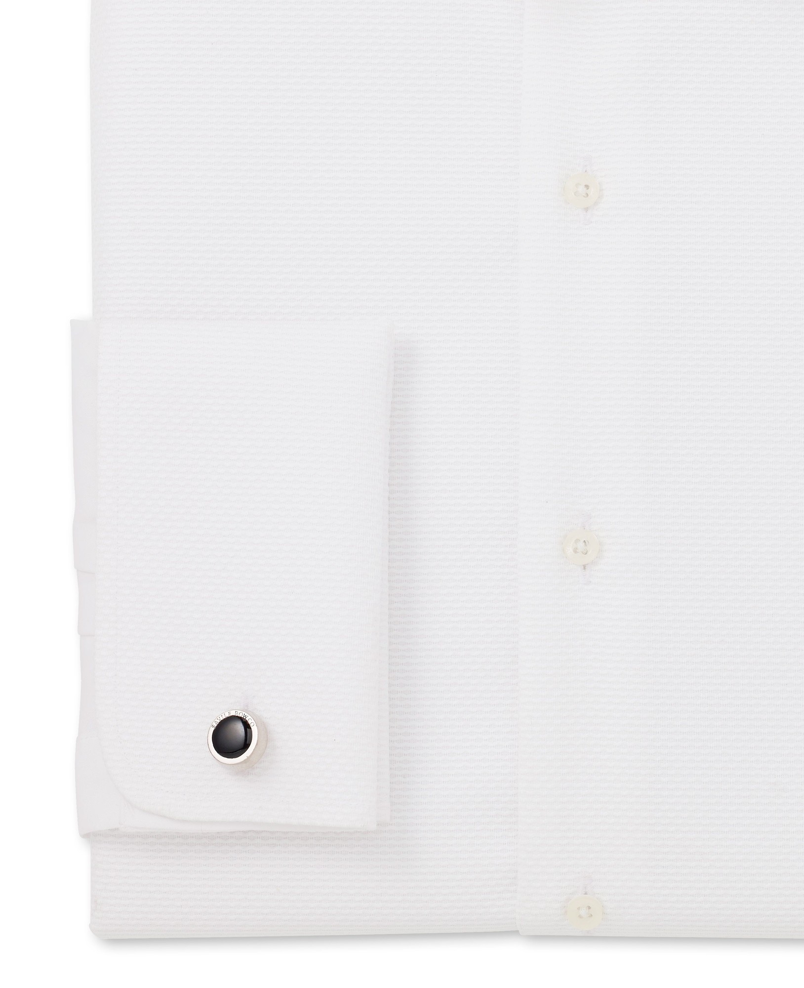 Men's White Classic Fit Wing Collar Formal Shirt - Double Cuff - Size: 18" x Extra Long - 38.5" - Savile Row Company - image 5