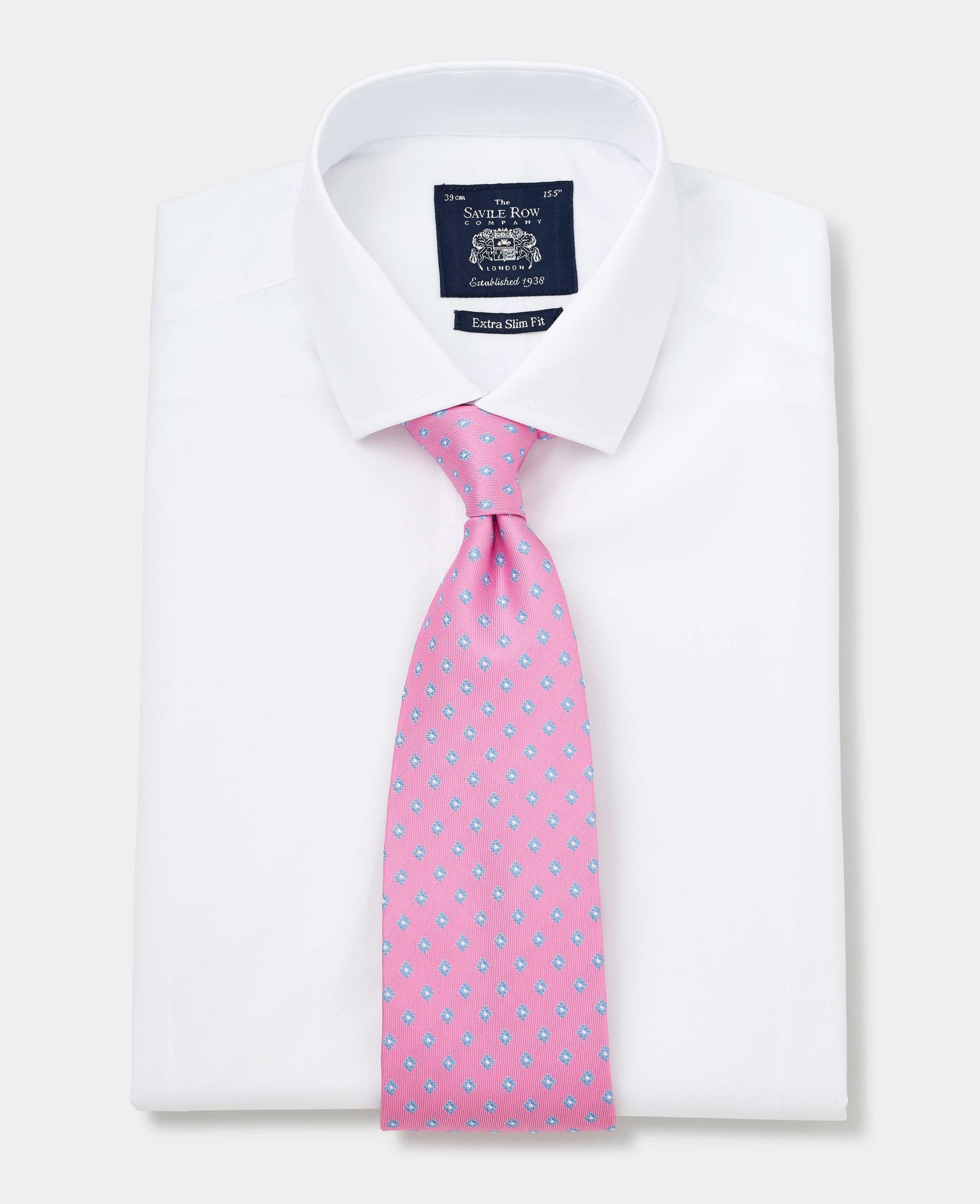 Men's White Poplin Extra Slim Fit Shirt - Single or Double Cuff - Size: 17" x Extra Long - 37.5" - Savile Row Company - image 3