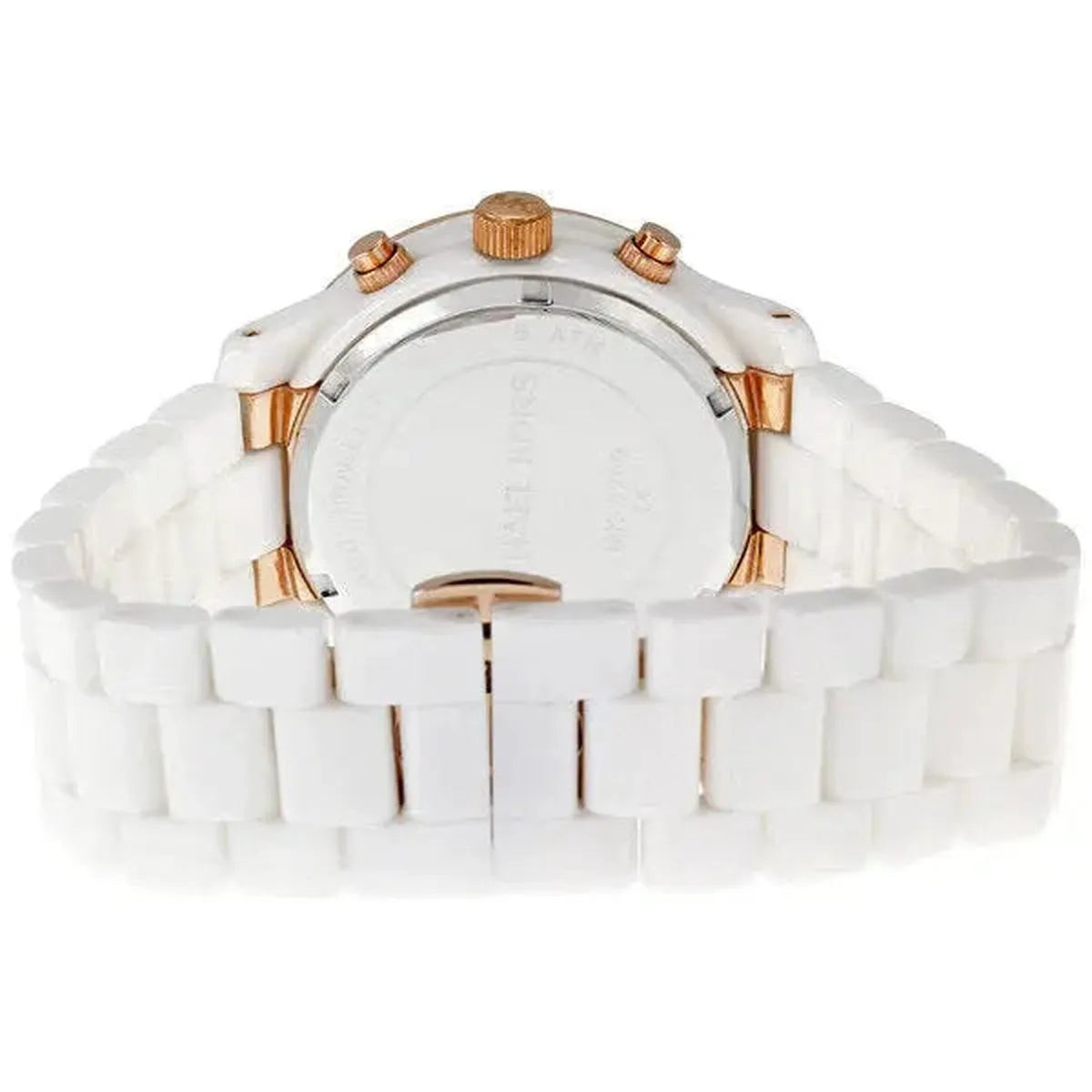 Michael Kors Blair MK5269 Women's Chronograph Watch – 39mm White Dial White Ceramic Bracelet - image 5