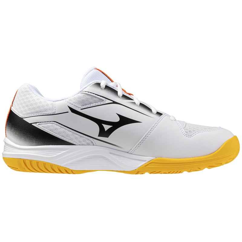 Mizuno Cyclone Speed 5 Unisex | White/Fiery Coral 2/Citrus - White / 5 / Standard - image 3