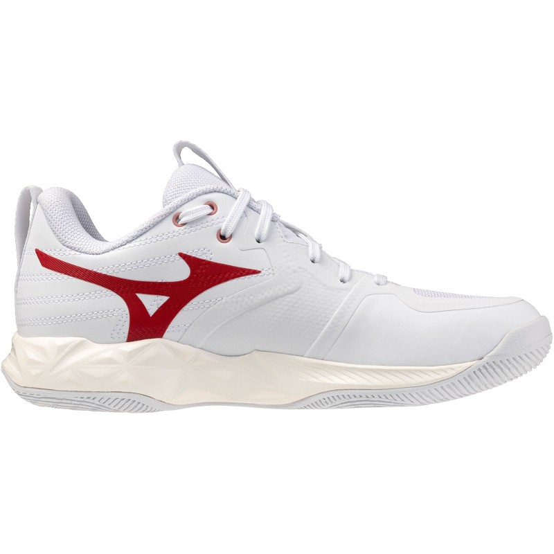 Mizuno Wave Momentum Pro Womens | White/rose Elegance/lava Falls - White / 10.5 / Standard - image 2