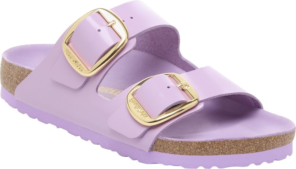 Birkenstock Natural Patent Leather Sandals for Women Birkenstock Arizona